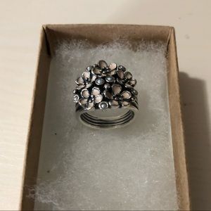Pandora Cherry Blossom and Pearl Bouquet Ring 5